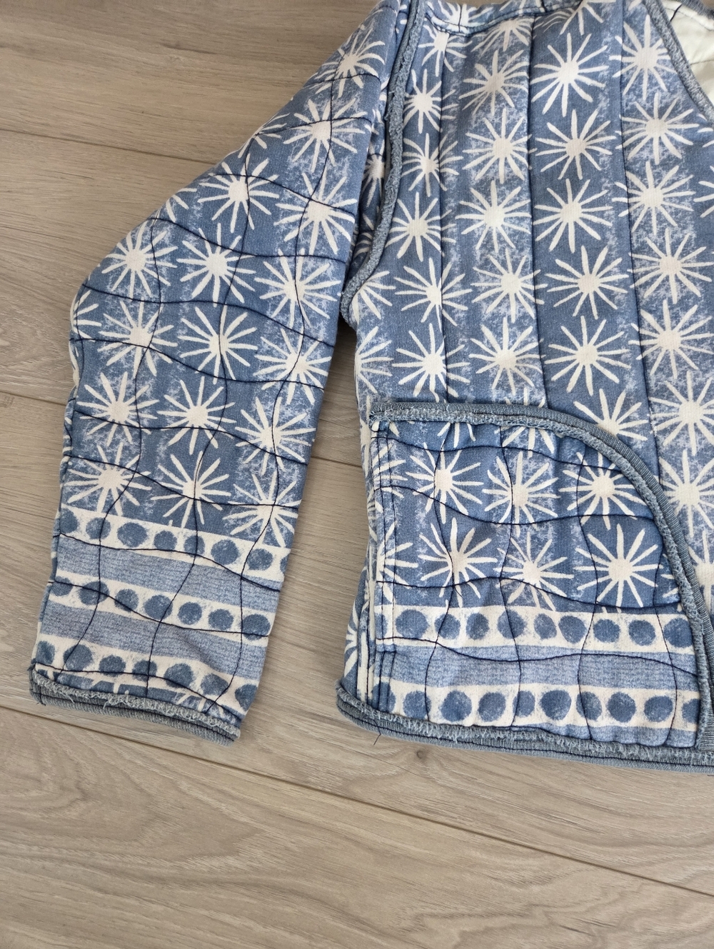 Free People Kara Quilted Jacket 💙🩵🤍 - Picture 5 of 11
